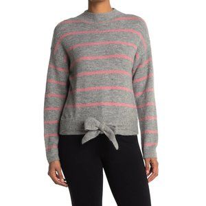 WAYF Mock Neck Tie Waist Sweater NEW WITH TAGS